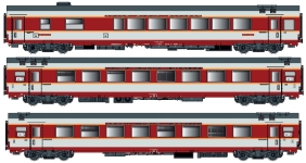 L.S. Models LS40805DC - H0 - 3-tlg Set Personenwagen Etendard, SNCF, Ep. IV - Set 3